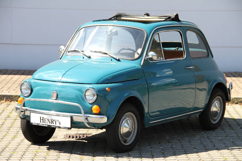 Fiat 500 L Limousine, Fahrgestellnummer 110F6048765, EZ 01.06.1971, 3. Hand, Laufleistung 20.071 km abgelesen, H-Zulassung ja, 13 kW/ 18 PS, ...
