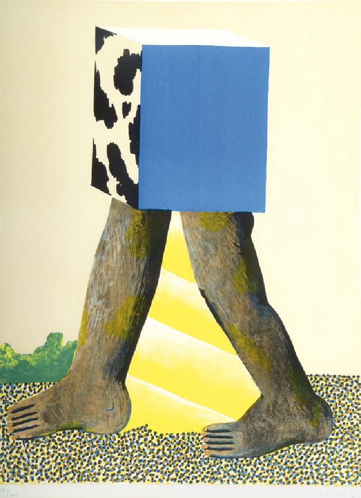 Horst Antes, geb. 1936 Heppenheim, zwei Farblithographien mit Kopffüßlern, jeweils re unten sign., eines num. 107/145, ca. 58x44 cm, zweites ...