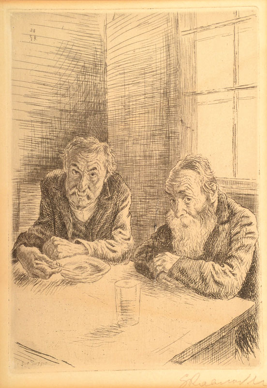Gregor Rabinovitch, 1884 Russland - 1958 Schweiz, bekannter russisch-schweizer Graphiker und Karikaturist, Studium in München und St. Petersburg, ...