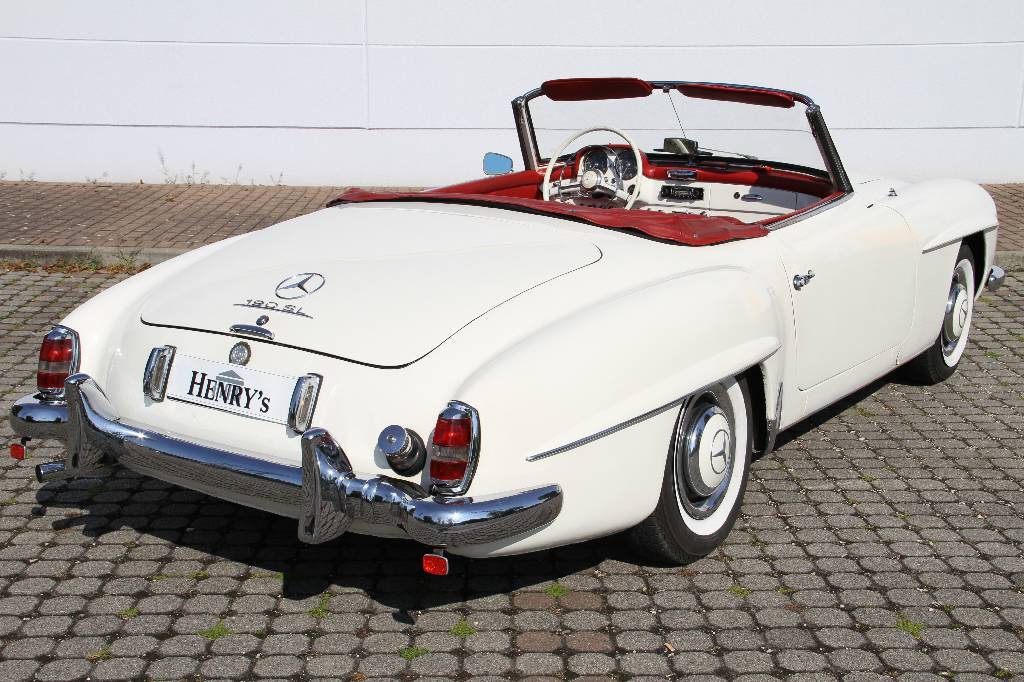 Detail a: Mercedes Benz 190 SL Cabriolet, Fahrgestellnummer 1210425500125, EZ 01.07.1955, 5. Hand, Laufleistung ca. 59.000 km, HU 04.2017, H-Zulassung ja, 77 ...
