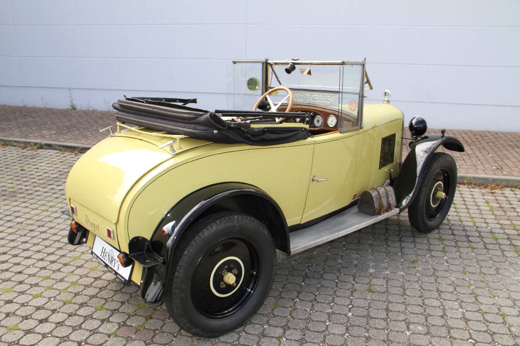 Detail a: Peugeot 172 R Tourer Cabriolet, Fahrgestellnummer 10504J, EZ 1920, Fahrzeughalter unbekannt, Laufleistung ca. 57.698 km abgelesen, HU fällig, H- ...