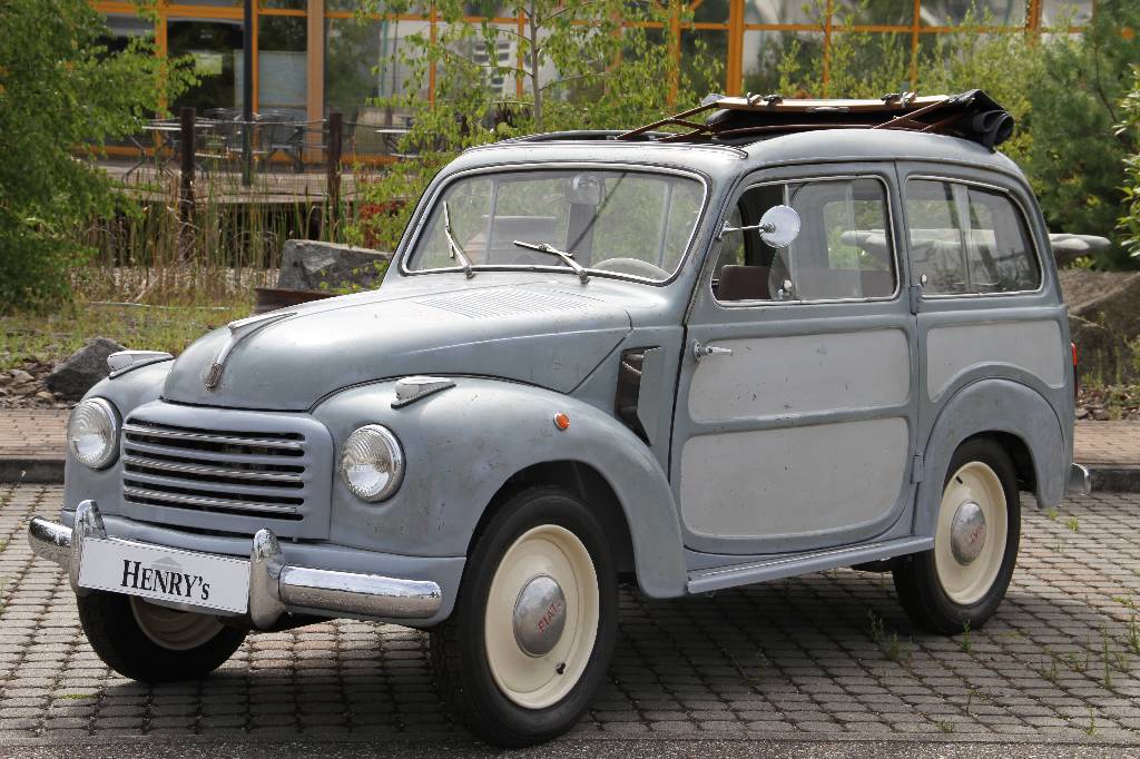Detail a: Fiat Topolino Giardiniera Belvedere, Fahrgestellnummer 20865FE, EZ 03.09.1953, Fahrzeughalter unbekannt, Laufleistung 12.197 km abgelesen, 12 kW/ ...