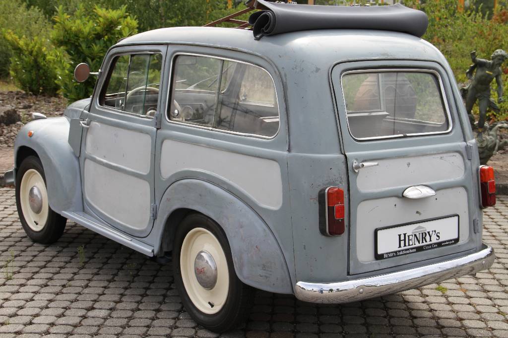 Detail b: Fiat Topolino Giardiniera Belvedere, Fahrgestellnummer 20865FE, EZ 03.09.1953, Fahrzeughalter unbekannt, Laufleistung 12.197 km abgelesen, 12 kW/ ...