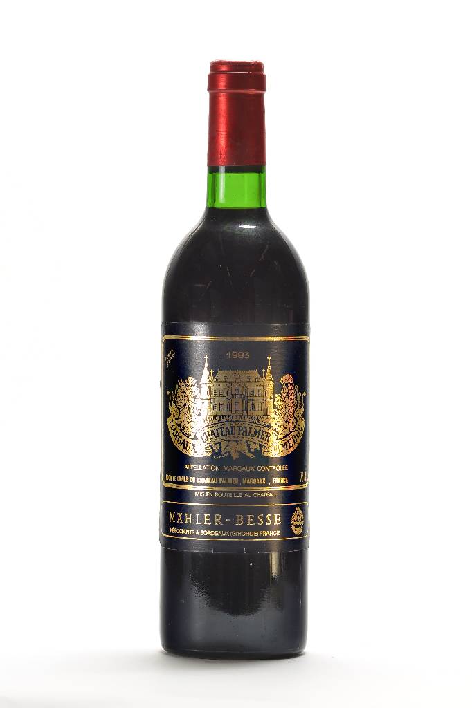 5 Flaschen 1983 Chateau Palmer, Margaux, Mähler-Besse, Füllstände: je ca. top shoulder-into neck, je ca. 75 cl, unverkostet, selten im Angebot, ...