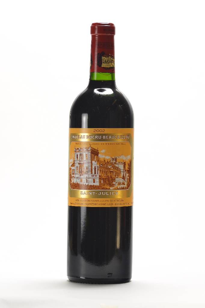 2 Flaschen 2002 Chateau Ducru Beaucaillou, Grand Cru Classe, Saint-Julien, je ca. 75 cl, ca. 13 % Vol., Füllstände: ca. into neck, unverkostet, ...