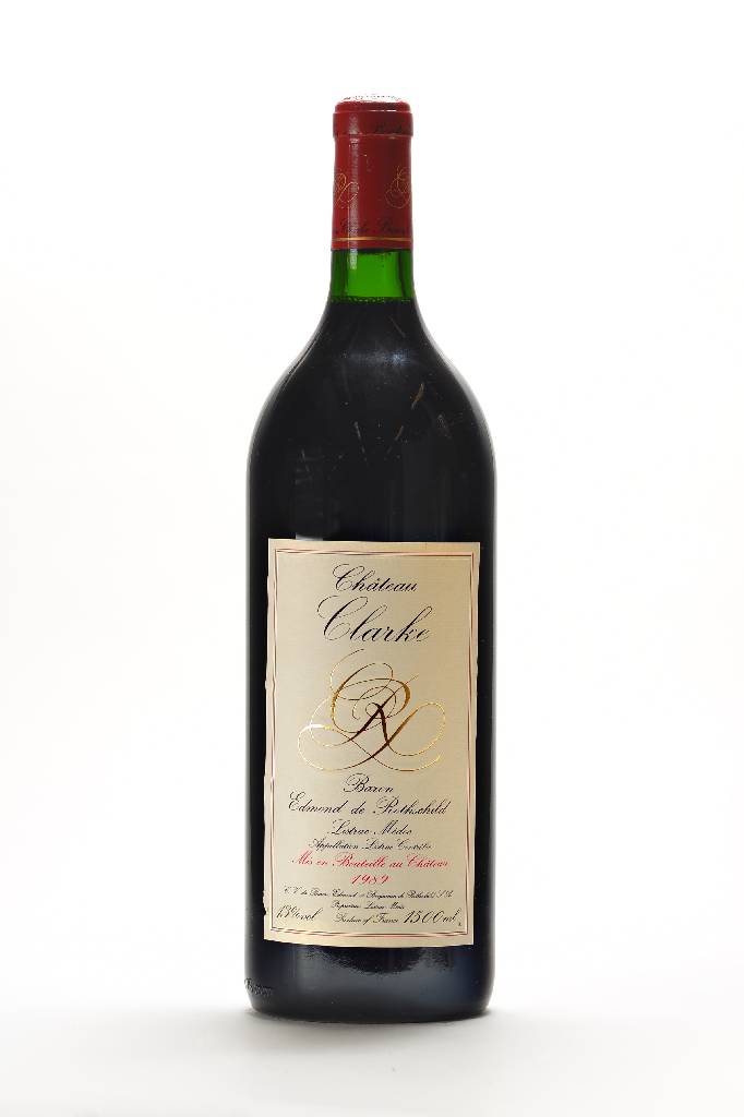 4 Magnumflaschen 1989 Chateau Clarke, Domaine Baron Edmond de Rothschild, Listrac -Medoc, je ca. 150 cl, Füllstände: ca. into neck, 13 % Vol., ...