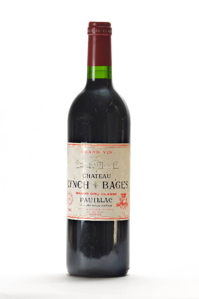 3 Flaschen 2003 Chateau Lynch Bages, Pauillac, Grand Cru Classe, 13 % Vol., unverkostet, Füllstände: ca. into neck, seltenim Angebot, Etiketten l. ...