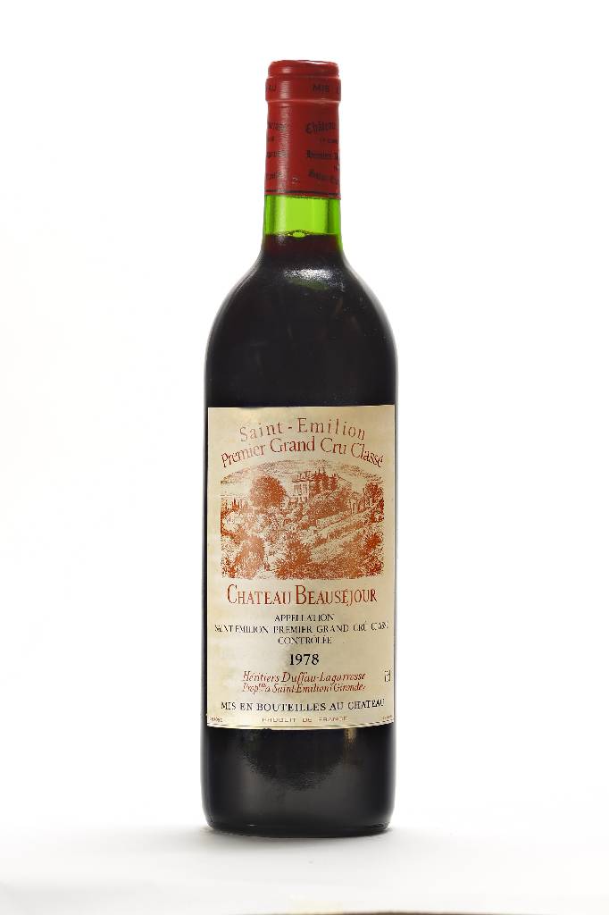 12 Flaschen 1978 Chateau Beausejour, Saint-Emilion, Premier Grand Cru Classe, je ca. 75 cl, Füllstände: ca. into neck, unverkostet, in der ...