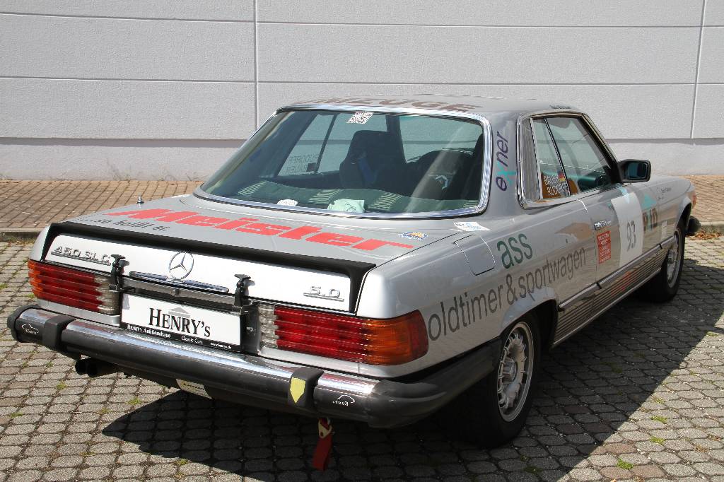 Detail c: Mercedes Benz 450 SLC Coupé, Fahrgestellnummer 10702412018214, EZ 30.06.1977, Laufleistung ca. 250.000 km, H-Zulassung, 160kW/ 218 PS, 8- Zylinder, ...