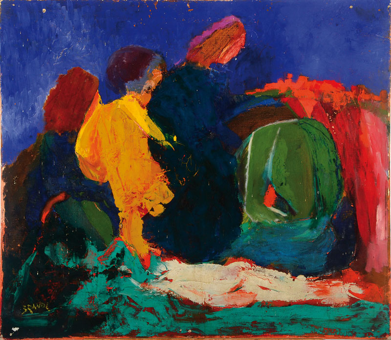 Josef Brandl, 1911-1965, Öl/Lwd, links unten signiert, ca. 70x80cm, kleinere Farbschäden