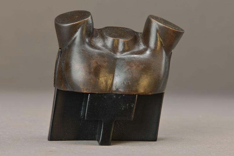 Miguel Berrocal, 1933-2006, Torso D (Opus 476), Bronze, 2-teilig, signiert und nummeriert 221/600, 1996, H. ca. 8 cm, L. ca. 8 cm
