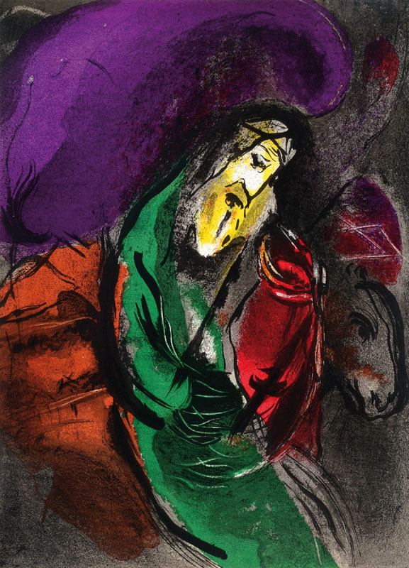 Marc Chagall, 1887-1985, Konvolut aus zwei Lithographien, aus: Bibel I, Verve 33/34, "Jeremias" und "David und Absalom", Mourlot, ...