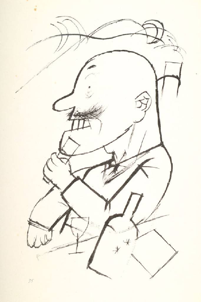 Georges Grosz, 1893-1959, Konvolut aus vier Lithographien aus: Ecce Homo, "Der absolute Monarchist", "Entkleidung", "Zu ...