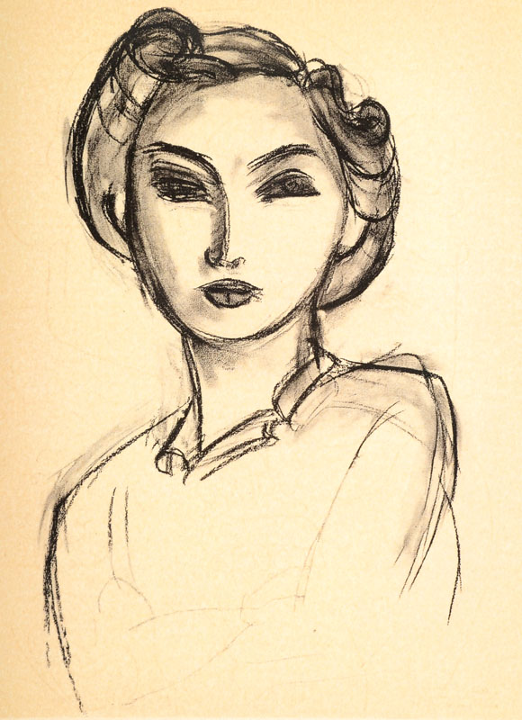 Henri Matisse, 1869-1954, Konvolut aus vier Offset, Portraits, Mourlot Paris 1954, Blattgr. ca. 31,5x24,5 cm, PP, Gesamt ca. 50x40 cm