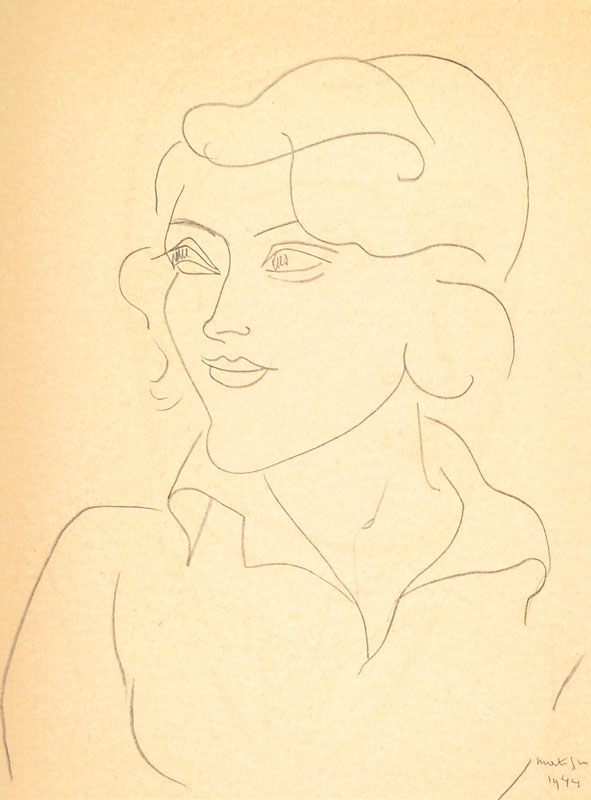 Detail a: Henri Matisse, 1869-1954, Konvolut aus vier Offset, Portraits, Mourlot Paris 1954, Blattgr. ca. 31,5x24,5 cm, PP, Gesamt ca. 50x40 cm