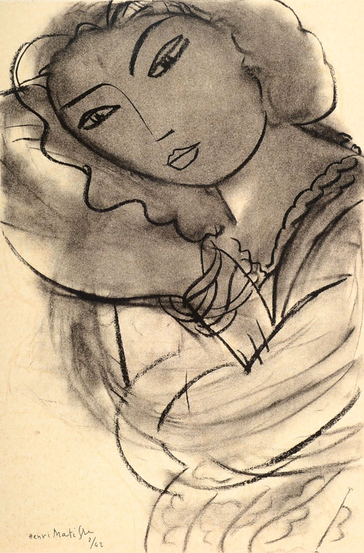 Detail b: Henri Matisse, 1869-1954, Konvolut aus vier Offset, Portraits, Mourlot Paris 1954, Blattgr. ca. 31,5x24,5 cm, PP, Gesamt ca. 50x40 cm