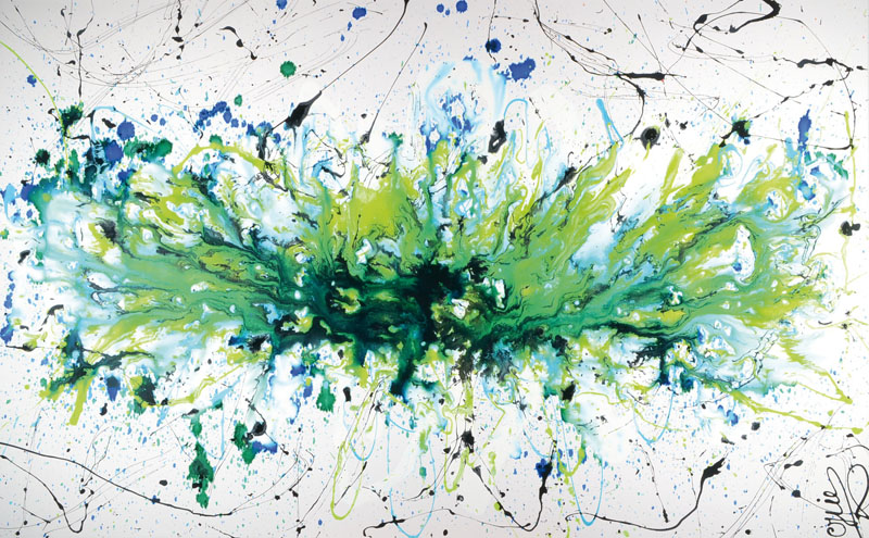 Caroline Vis (CJVIS), geb. 1965, zeitgen. Niederländische Künstlerin, zahlreiche Ausstellungen im In- und Ausland, hier: Destination, Acryl/Tine ...