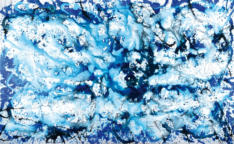 Caroline Vis (CJVIS), geb. 1965, zeitgen. Niederländische Künstlerin, zahlreiche Ausstellungen im In- und Ausland, hier: Naturel, Acryl/Tinte auf ...