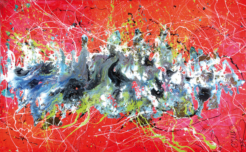 Caroline Vis (CJVIS), geb. 1965, zeitgen. Niederländische Künstlerin, zahlreiche Ausstellungen im In- und Ausland, hier: The Wave, ...