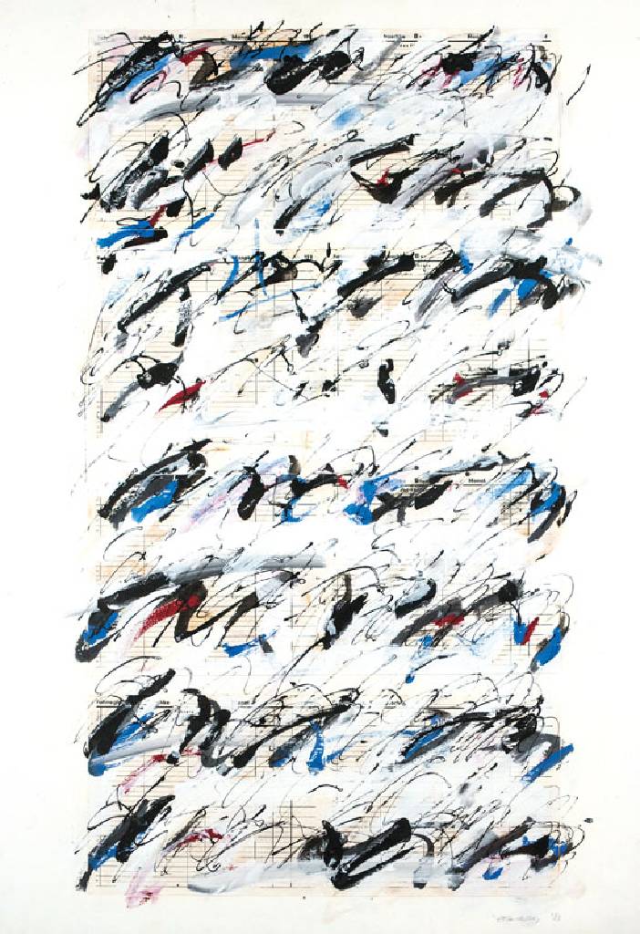 Eleonore Fuchs-Heidelberg, 1946 Heidelberg - 2012 Berlin, Collage, rechts unten signiert und datiert 83, 100x70cm, unter Glas gerahmt