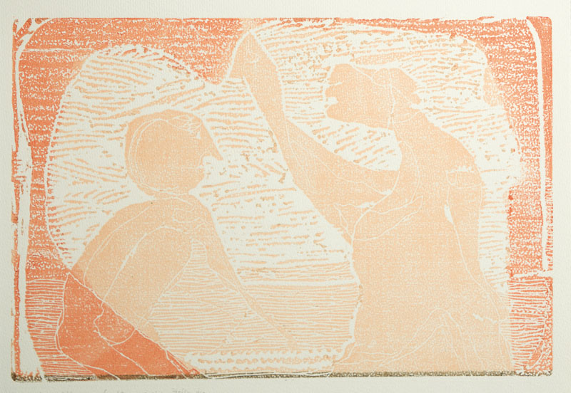 Gerhard Altenbourg, 1926-1989, Holzschnitt, Flockengestöber im Leuchten aus einer Helle der Einsenkung, 1981, drucksigniert und nummeriert 9/6 a ...