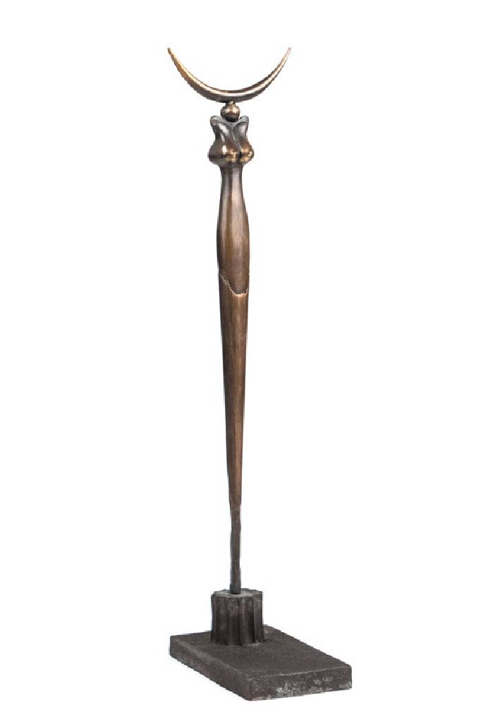 Paul Wunderlich, 1927-2010, Mondsichelstele, Bronze, signiert und nummeriert 551/1250, H. ca. 40 cm