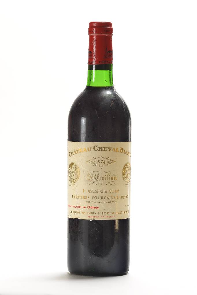 1 Flasche 1974 Cheval Blanc, Saint-Emilion, Premier Grand Cru Classe, Füllstand: ca. into neck, unverkostet, selten im Angebot, sammelwürdig, ...