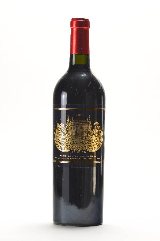 1 Flasche 2006 Chateau Palmer, Margaux, ca. 75 cl, unverkostet, Füllstand: ca. into neck, selten im Angebot, sammelwürdig, 13 % Vol., in der ...