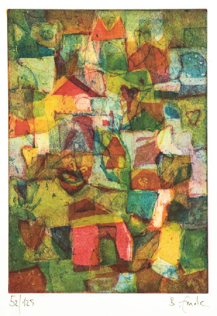 Beate Emde,geb.1961 Neustadt Konvolut aus 4 Farbradierungen, jeweils handsigniert, betitelt und nummeriert, "Abendstimmung" 50/125, 15,5 x ...