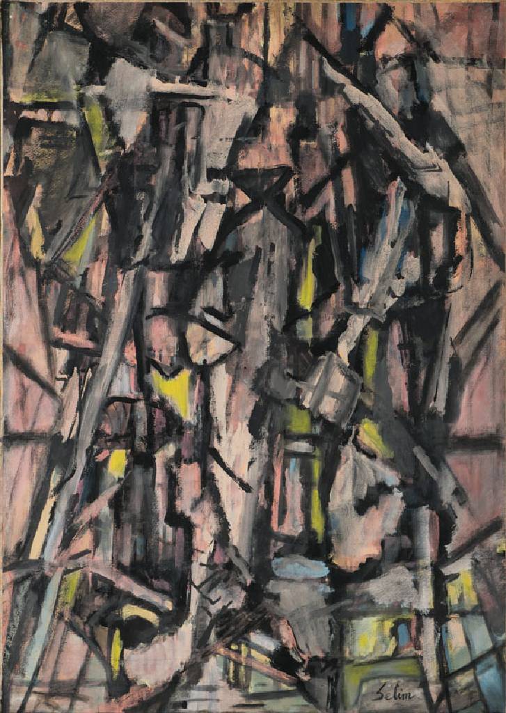 Selim Turan, 1915-1994, Türkischer Künstler, wurde in Istanbul geboren, Studium an der Ecole d´Art in Paris, hier: Abstrakte Komposition, ...
