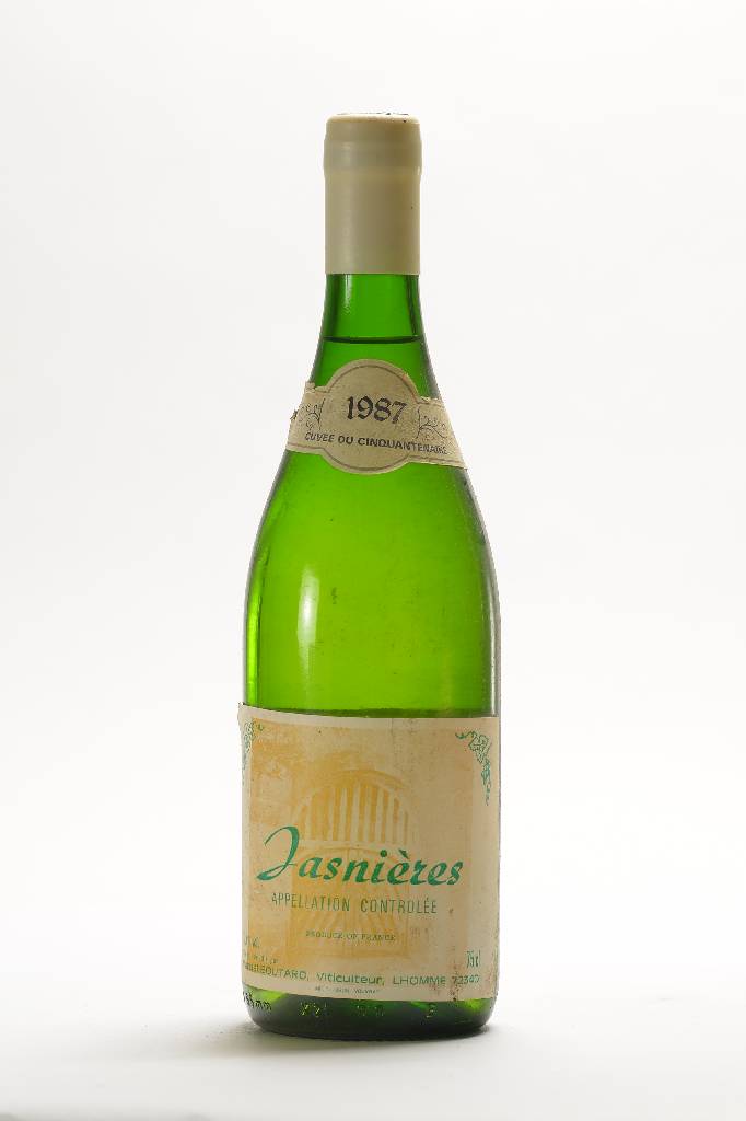 3 Flaschen 1987 Jasnieres Martial Boutard, je ca. 75 cl, unverkostet, 11,4 % Vol, 1 oberes Etikett fehlend, selten im Angebot, Etiketten l. besch., ...