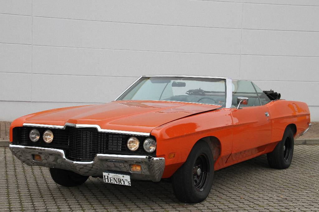 Ford LTD Convertible Cabriolet, Fahrgestellnummer 1U61S151774, EZ 01.07.1971, 1. Hand, Laufleistung 60.781 km abgelesen, HU 07.2016, H-Zulassung, 190 ...