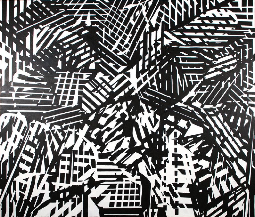 ValH, zeitgenössische Künstlerin, ohne Titel, abstrakte Pop-Art, Acryl/Leinwand, rückseitig signiert, ca. 160x140cm