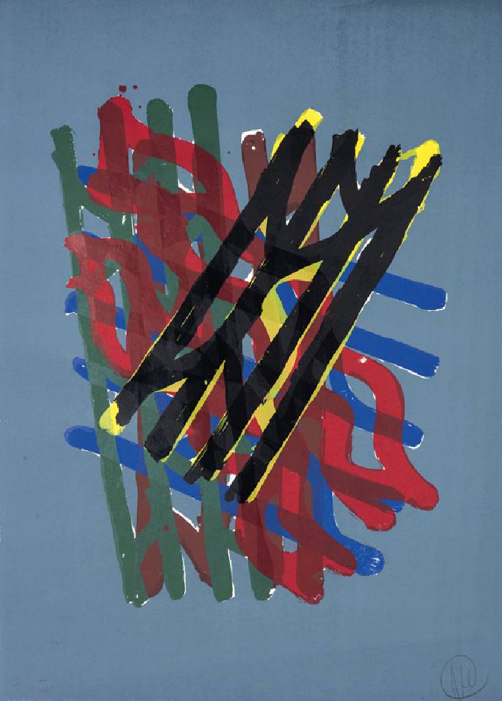 Markus Lüpertz, geb. 1941, Weimar, Siebdruck auf Bütten, 1999, sign. u. num. e.a., Motiv 86,5x61 cm, Blattgr. 107x76 cm