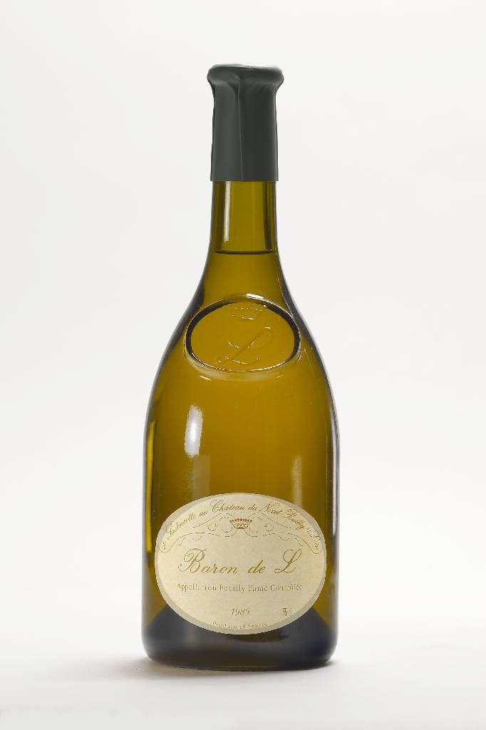 7 Flaschen Baron de Ladoucette, 'Baron de L', Jahrgänge: 6x1985 und 1x1983, Pouilly Fume, je ca. 75 cl, unverkostet, Abstände zwischen ...