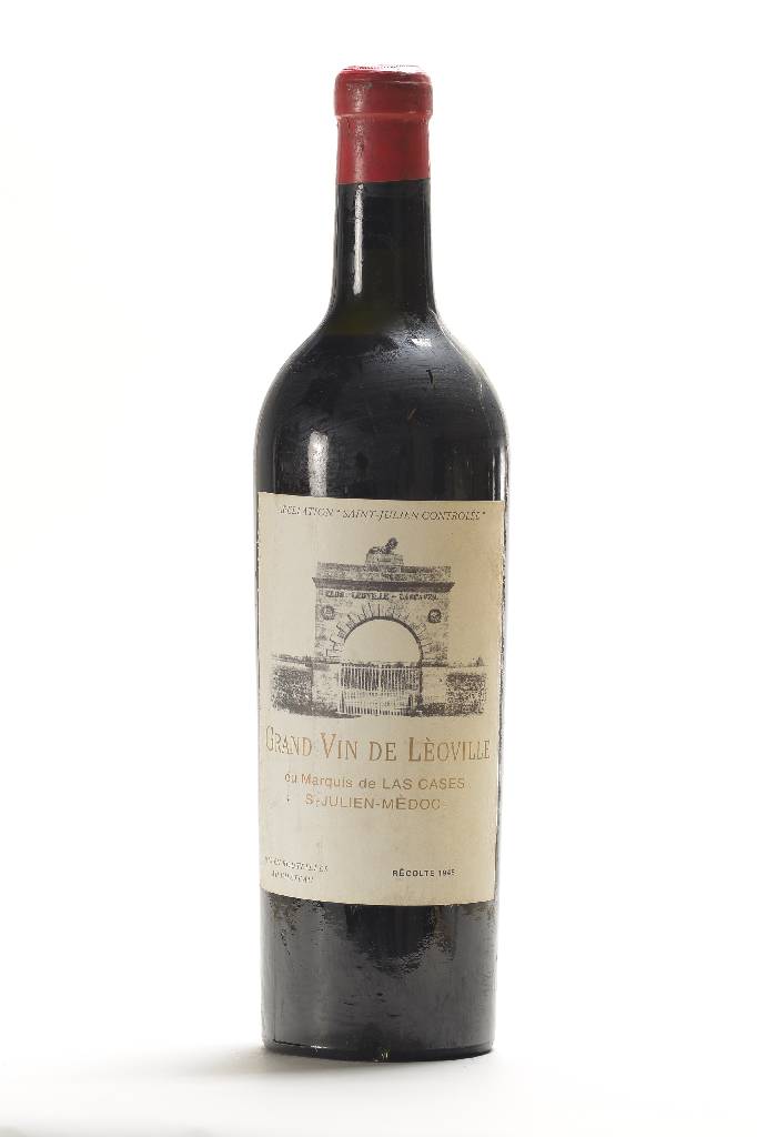 3 Flaschen 1945 Chateau Leoville Las Cases, St-Julien Medoc, je ca. 75 cl, Füllstände: upper mid und top shoulder, unverkostet, selten im Angebot, ...