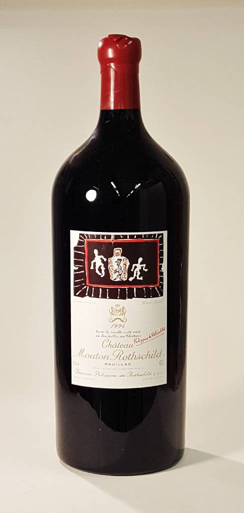 1 Imperialflasche 1994 Chateau Mouton Rothschild, Pauillac, Künstleretikett: Karel Appel, ca. 6 L, 12,5 % Vol., Füllstand: ca. into neck, ...