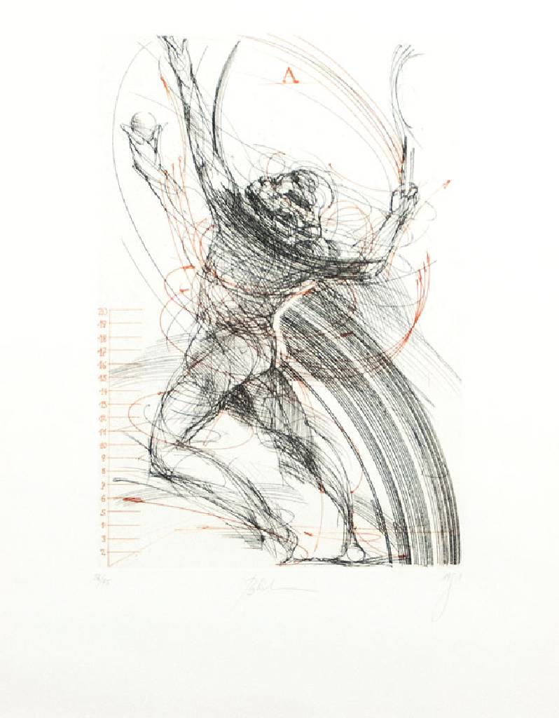 Hans Borchert, geb. 1951 Wuppertal, Meisterschüler von Prof. Roland Dörfler in Braunschweig, bek. Maler und Grafiker zum Thema Sport, 2014 Erhalt ...