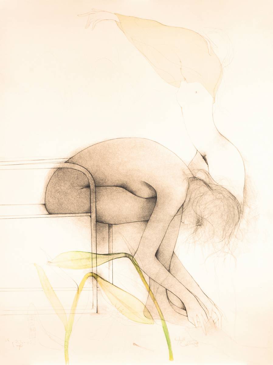 Bruno Bruni, geb. 1935 Gradara, Farblithographie, Intermezzo, signiert und nummeriert e.a., WVZ 338, Blattgr. 84x63 cm