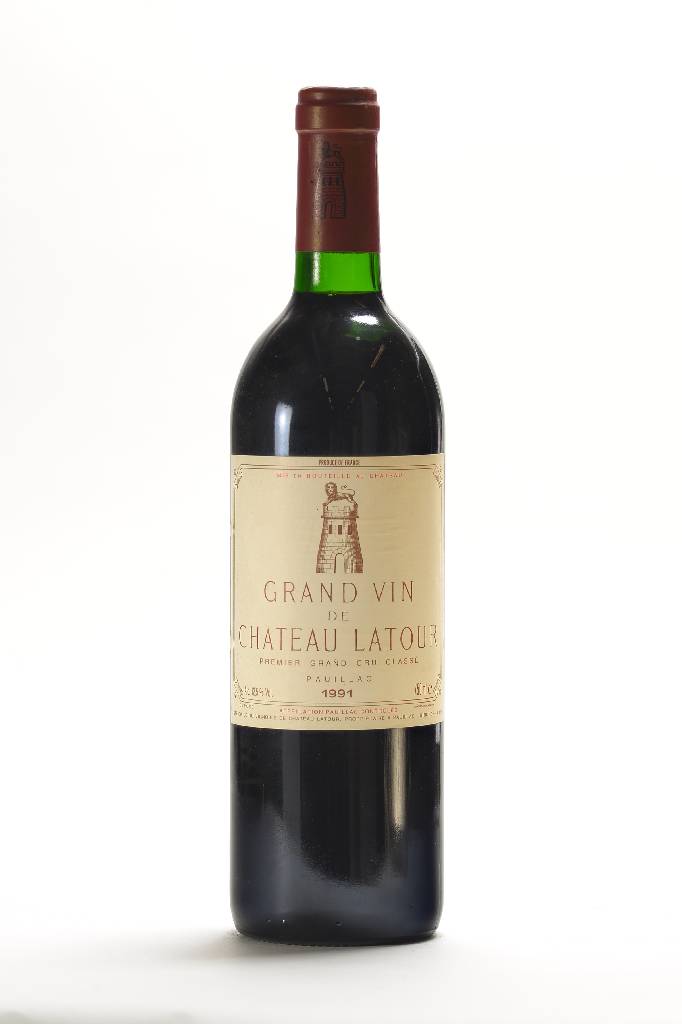 1 Flasche 1991 Chateau Latour, Premier GrandCru Classe, Pauillac, ca. 12,5 % Vol., ca. 75 cl, unverkostet, Füllstand: top shoulder, sehrguter ...