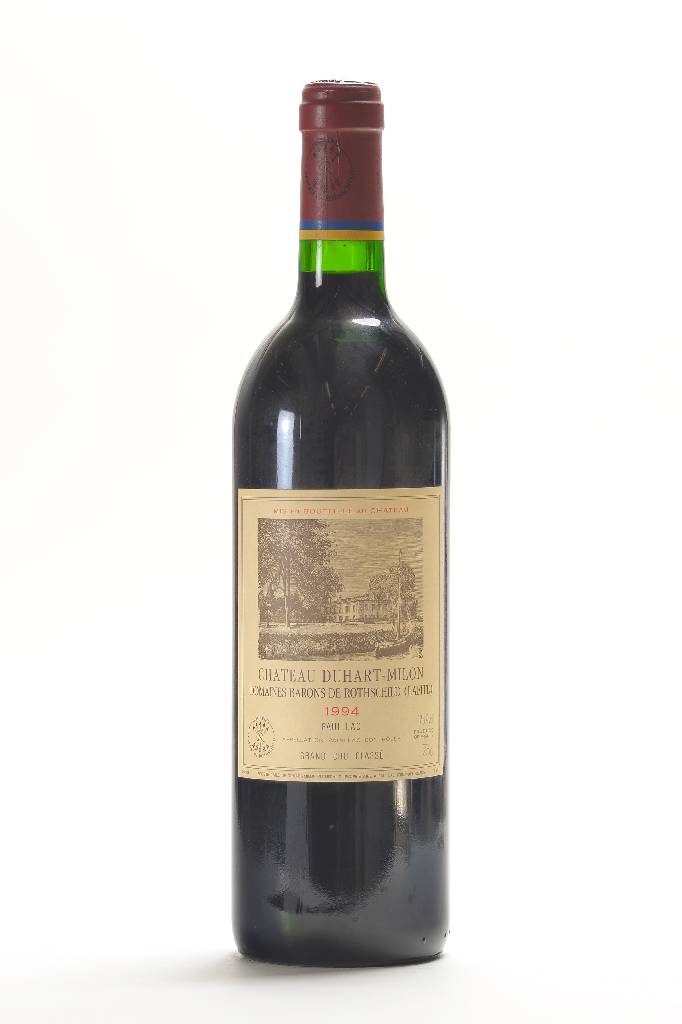 2 Flaschen Chateau Duhart Milon, Domaines Baron de Rothschild (Lafite), Pauillac, Grand Cru Classe, Jahrgänge: 1982 und 1994, je ca. 75 cl, je 12,5 ...