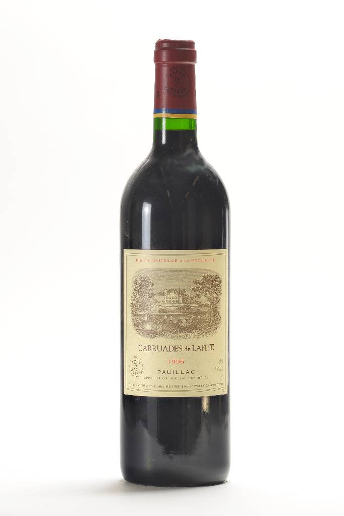 1 Flasche 1996 Carruades de Lafite, Pauillac, ca. 13% Vol., ca. 75 cl, Füllstand: ca. intoneck, selten im Angebot, unverkostet, Jean -Marc Quarin ...
