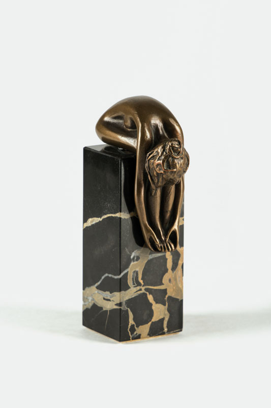 Bruno Bruni, geb. 1935 Gradara, Iride, Bronzeskulptur auf Sockel, signiert und nummeriert 2734/7555, H. ca. 16,5 cm