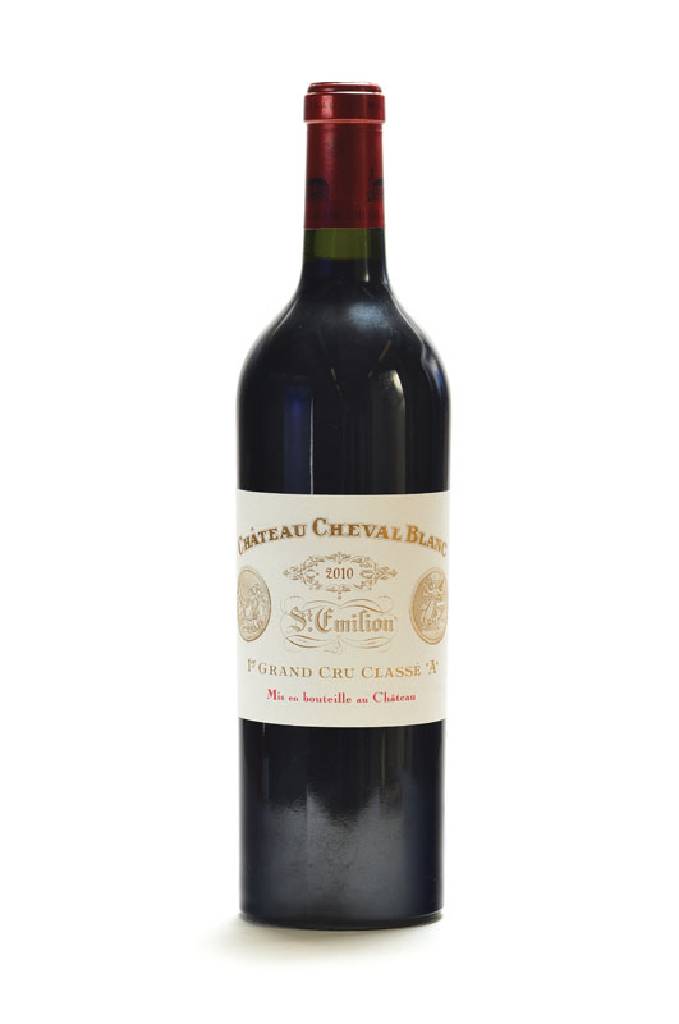 1 Flasche 2010 Chateau Cheval Blanc, Saint Emilion, Premier Grand Cru Classe, ca. 75 cl, 14,5 % vol., Füllstand: ca. into neck, sehr guter ...