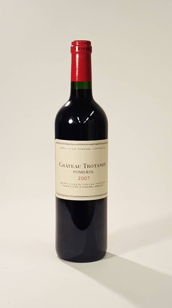 1 Flasche 2007 Chateau Trotanoy, Pomerol, 13,5 % Vol., ca. 75 cl, Füllstand: ca. into neck, unverkostet, selten im Angebot, sehr guter ...