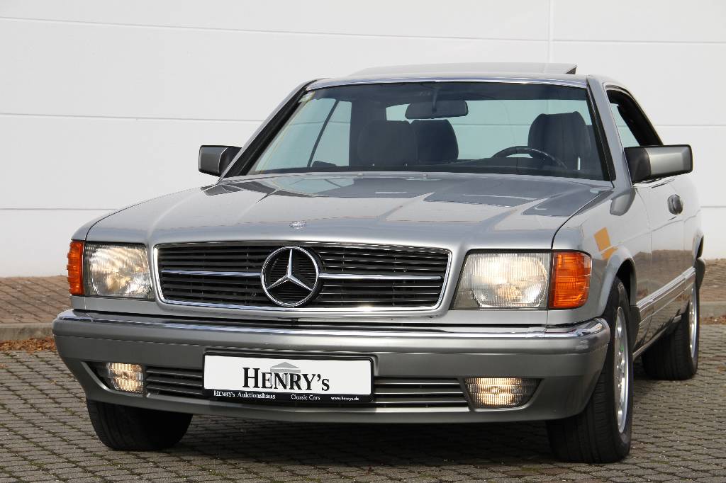 Detail a: Mercedes Benz 500 SEC Coupé, Fahrgestellnummer WDB1260441A540906, EZ 26.03.1990, 5. Hand, Laufleistung ca. 169.500 km, HU 10.2018, 185 kW/ 252 PS, ...