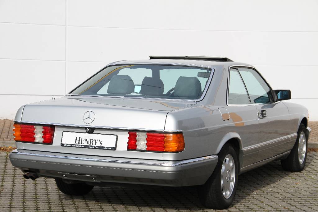 Detail b: Mercedes Benz 500 SEC Coupé, Fahrgestellnummer WDB1260441A540906, EZ 26.03.1990, 5. Hand, Laufleistung ca. 169.500 km, HU 10.2018, 185 kW/ 252 PS, ...