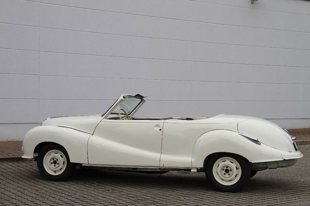 Detail a: BMW Wendler V8 502 3.2l Cabrio, Fahrgestellnummer 63702, EZ 10.07.1959, 1. Hand, Laufleistung ca. 57.890 km, 88 kW/ 120 PS, 8-Zylinder, 4-Gang ...