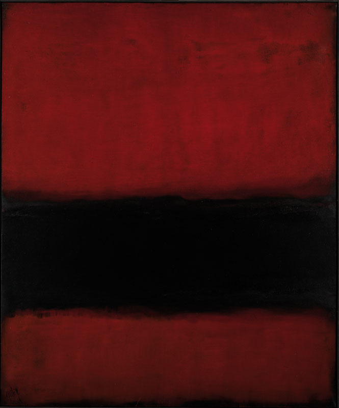 Gaston Galé, zeitgenössischer Belgischer Künstler, Abstrakte Komposition in Rot und Schwarz, Acryl/Lwd, links unten signiert, ca. 120x100 cm, ...