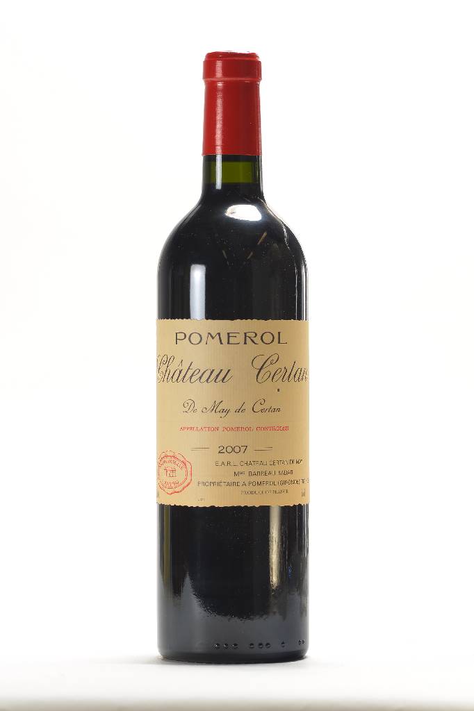 2 Flaschen 2007 Chateau Certan de May, Pomerol, je ca. 75 cl, Füllstände: je ca. intoneck, 13,5 % Vol., unverkostet, selten im Angebot, sehr gute ...